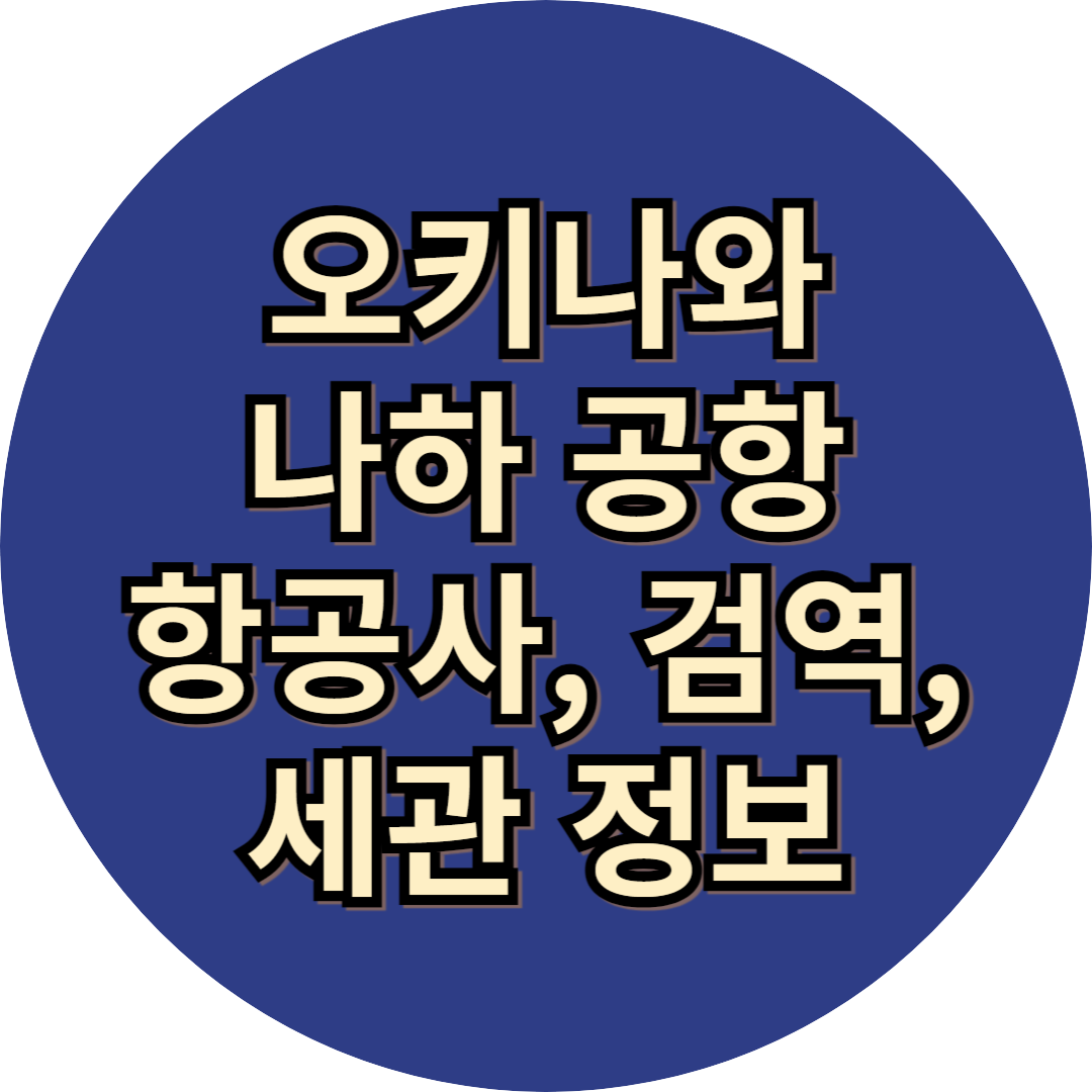 오키나와 나하 공항 항공사 정보