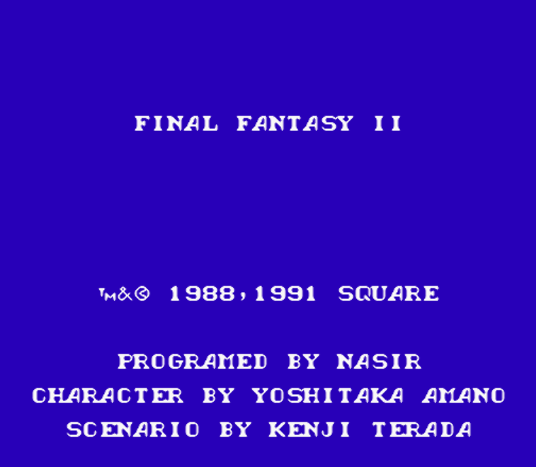  스퀘어 (Square) - 파이널 판타지 2 북미판 Final Fantasy II USA (패미컴 - FC / NES - 롬파일 다운로드)