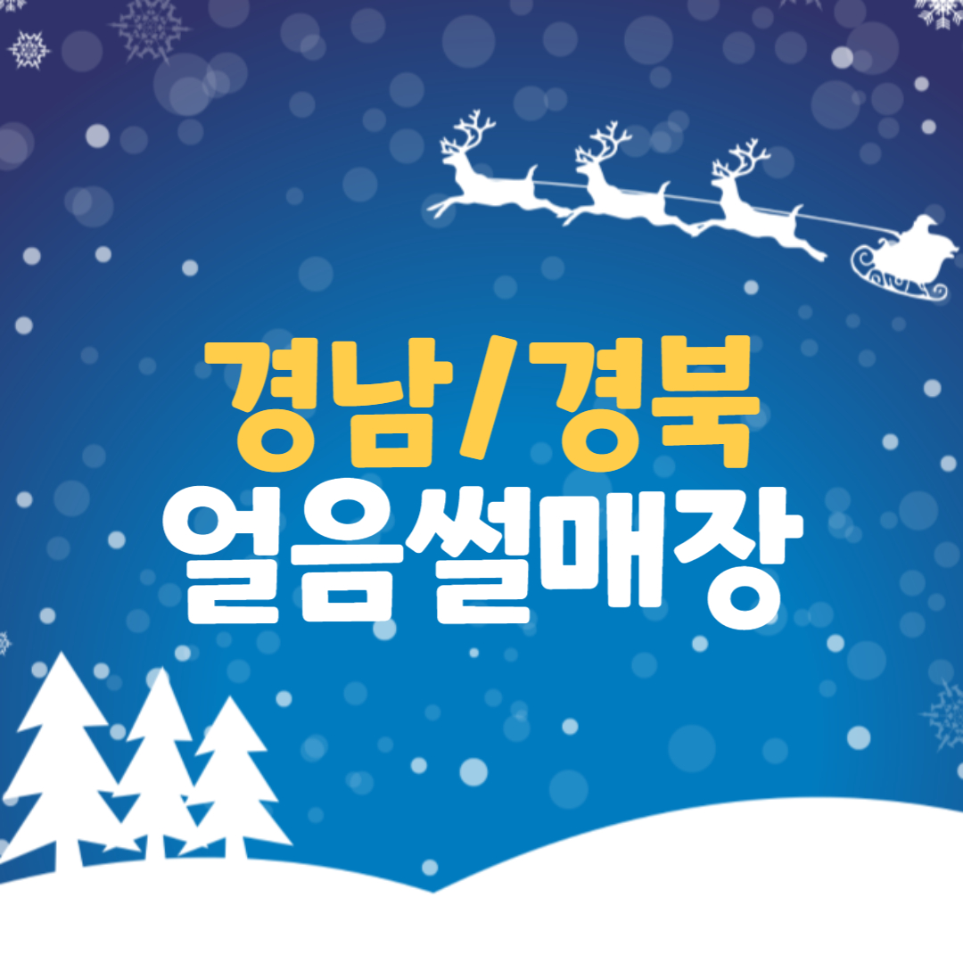  경남 경북 얼음썰매장 BEST5