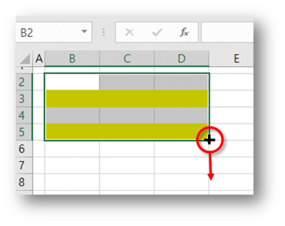 채우기 핸들로 복사하기