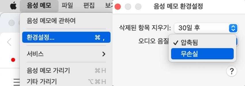 음성메모-무손실