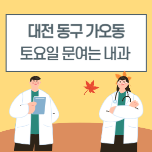 대전 동구 가오동 토요일 내과 진료 병원 리스트