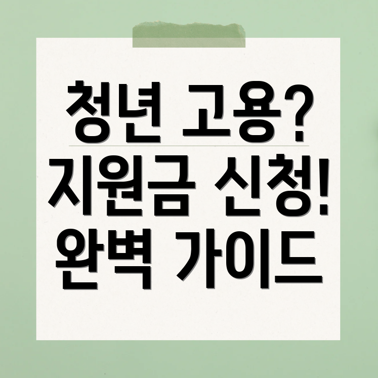 청년고용창출장려금