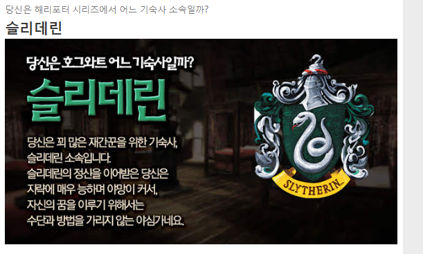  해리포터 기숙사 테스트 / 레고 해리포터에 대해서 알려드립니다. 꼭 보세요.