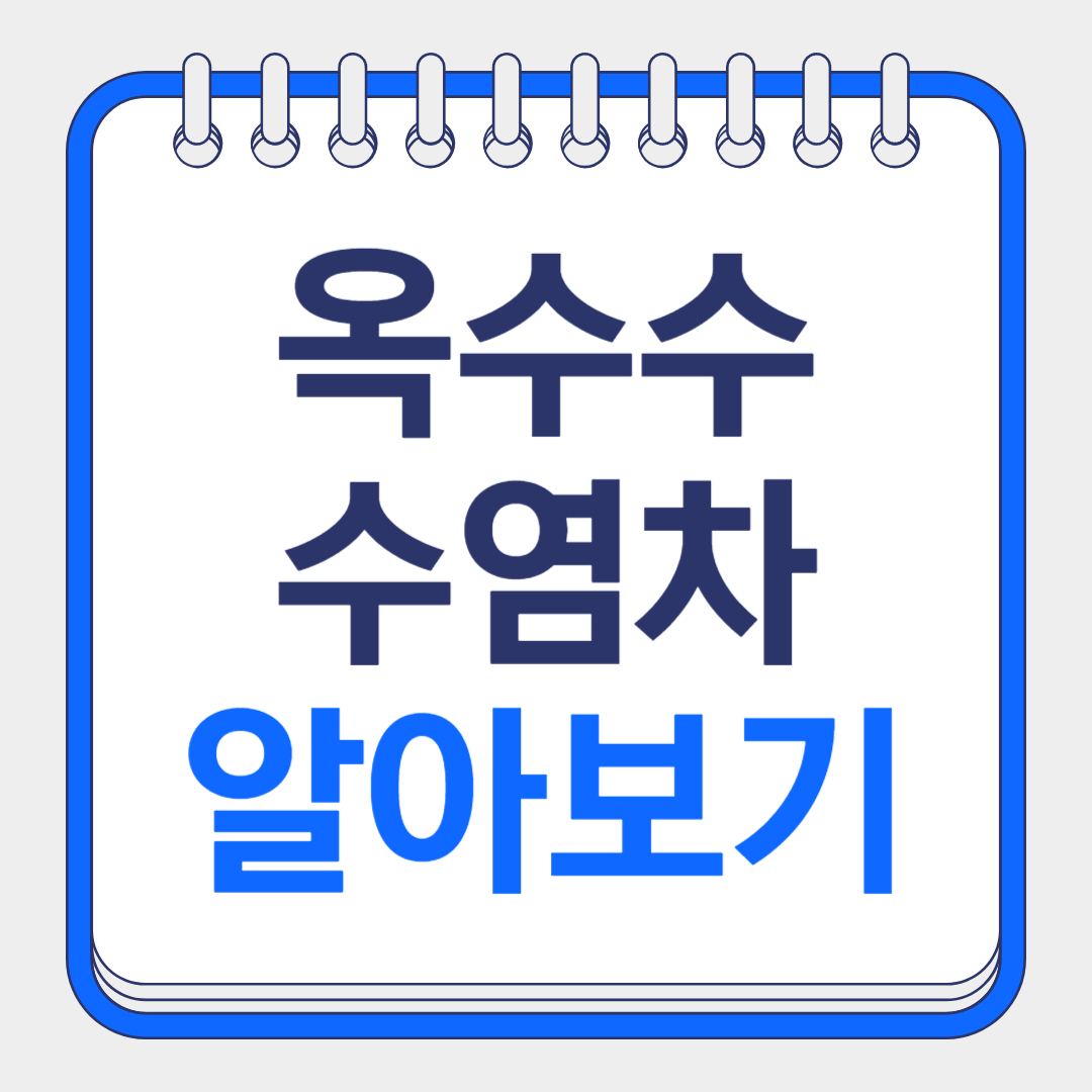 옥수수수염차 효능 알아보기