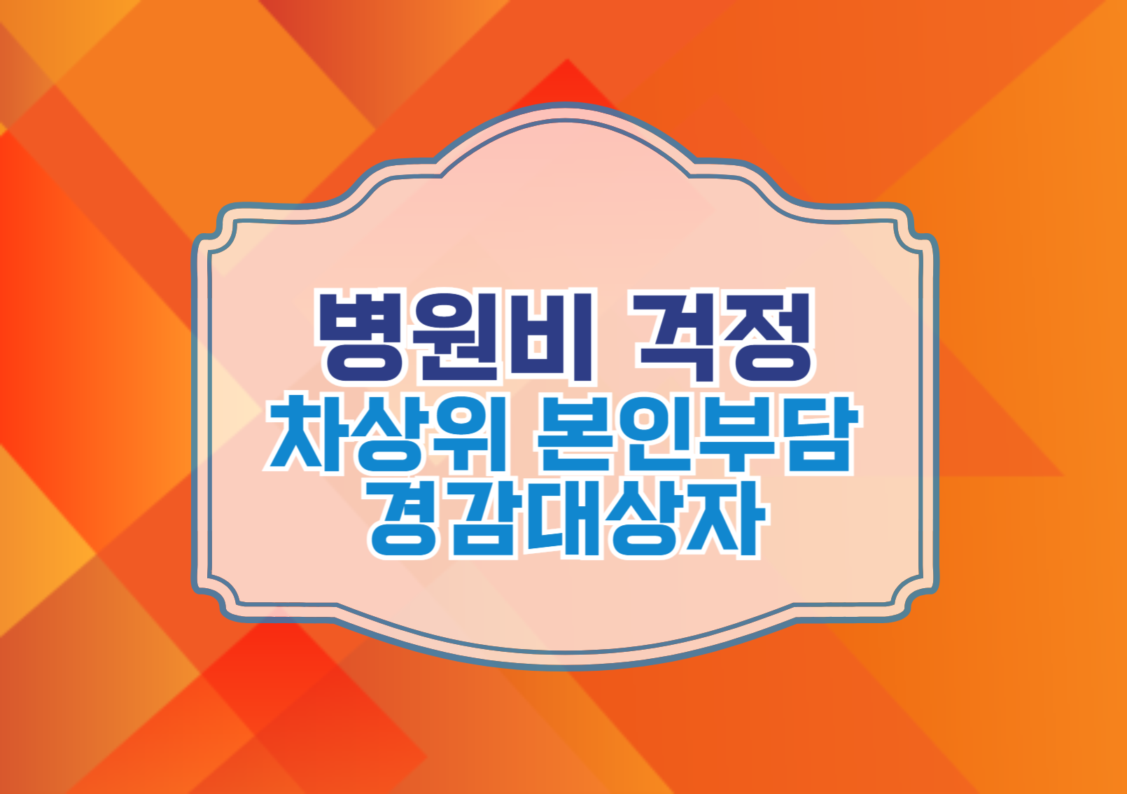 차상위 본인부담경감대상자