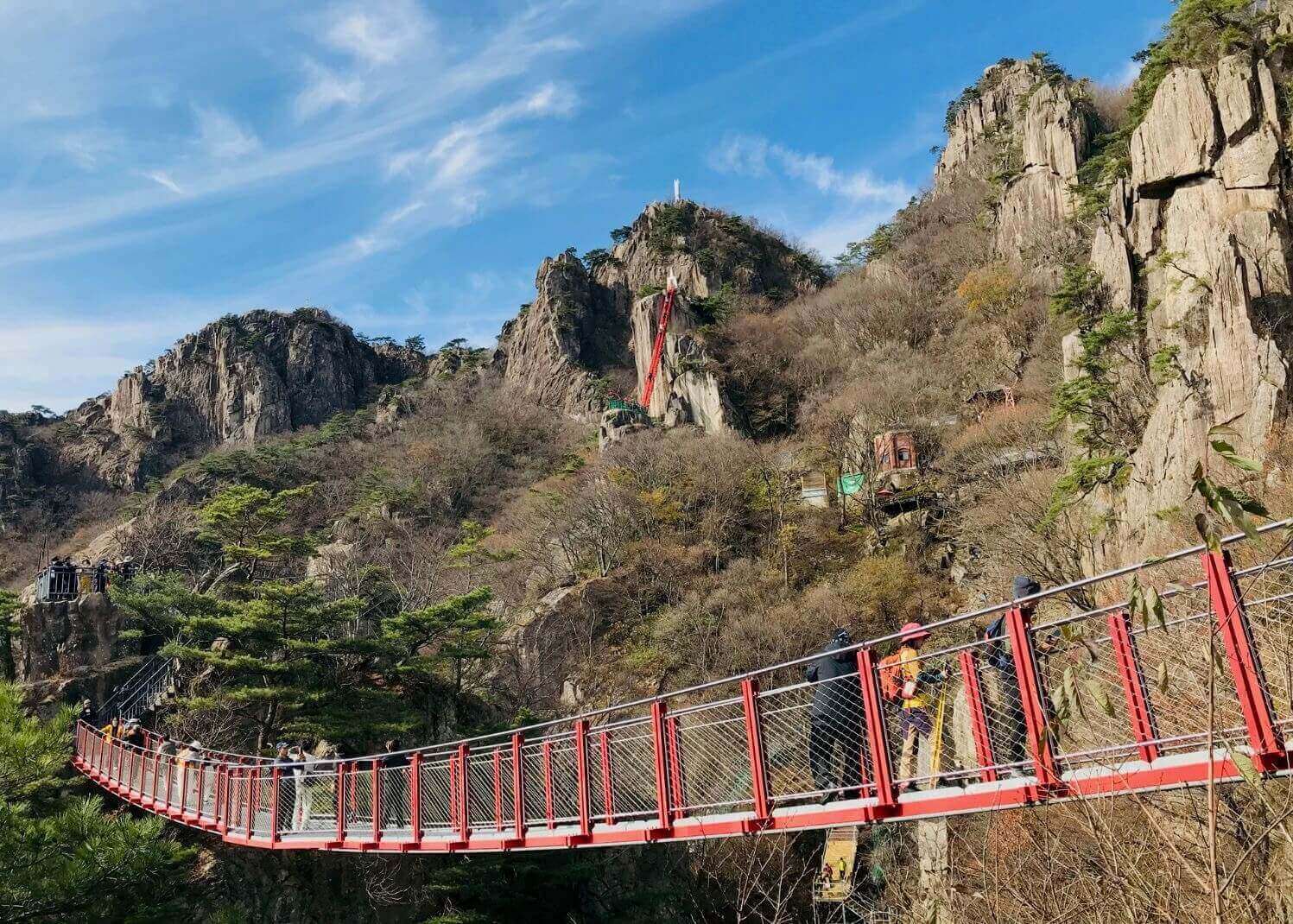 완주 대둔산 구름다리