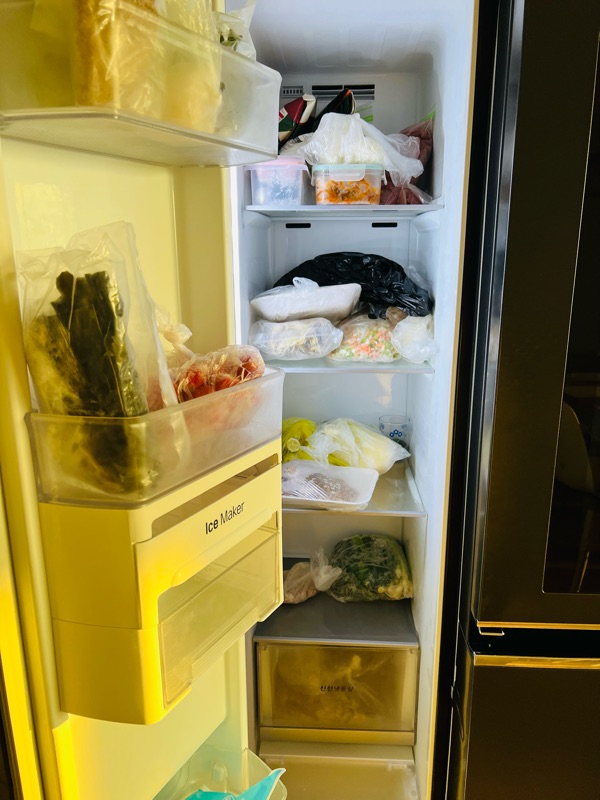냉동실-정리전