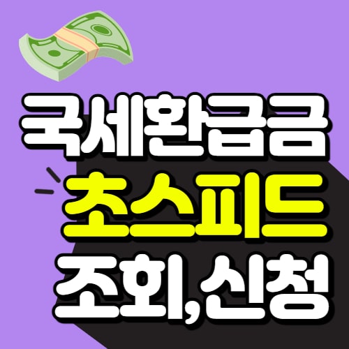  국세환급금 조회, 초스피드 간단 조회방법 2가지