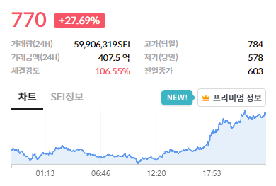 세이 시세 및 전망 2024년&#44; 2025년