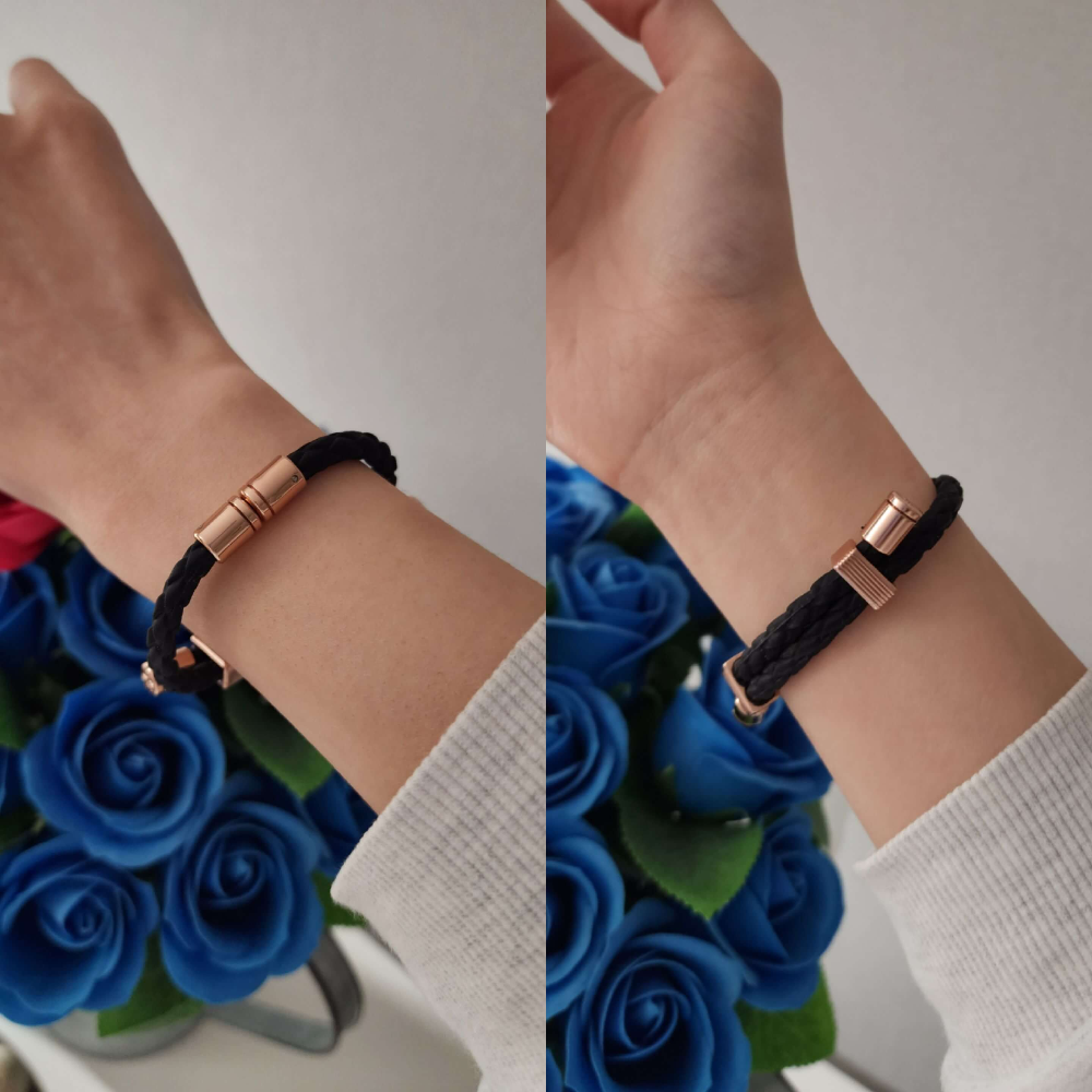 Clavis energetic vita magnetic bracelet black rosegold