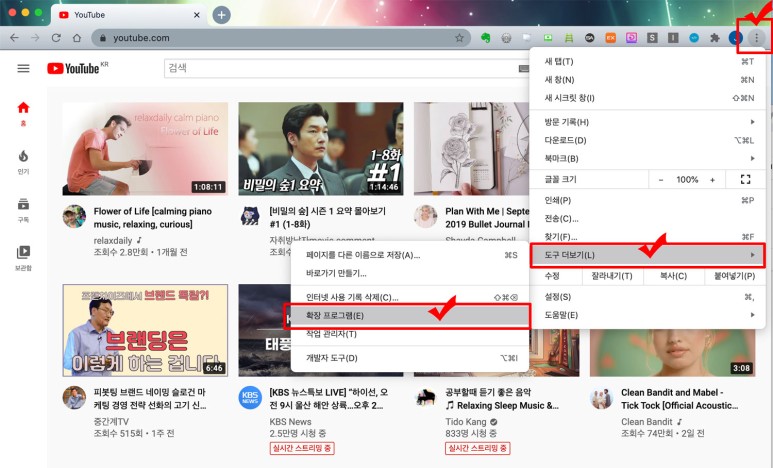블록 (ft. 크롬 브라우저 확장프로그램) 유튜브 광고 제거 애드 4