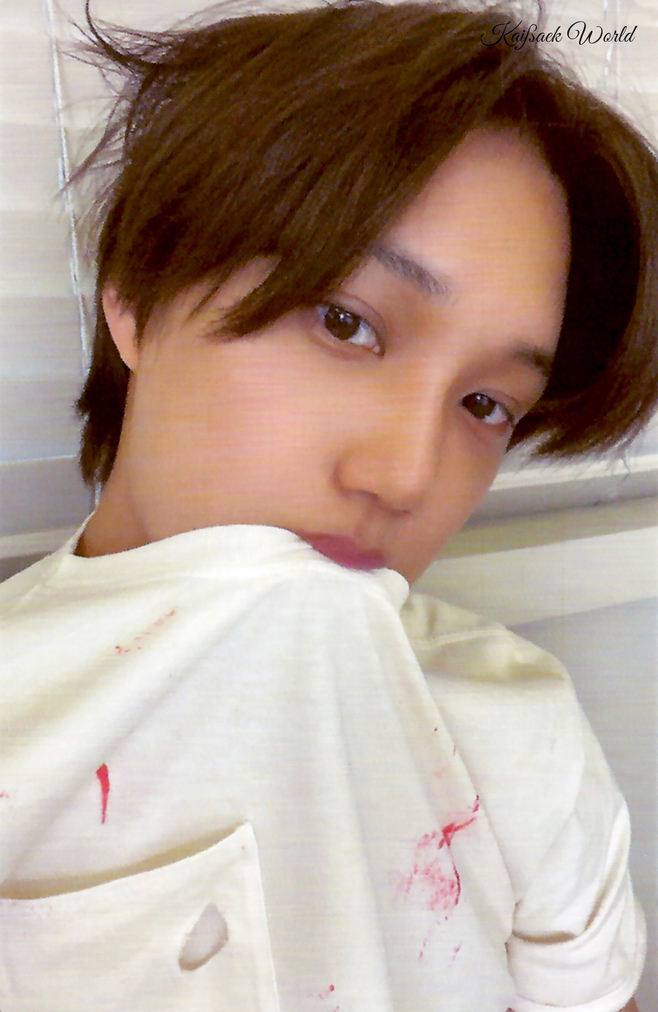 DAILYEXO — Kai - 220121 'Peaches' album photocard Credit