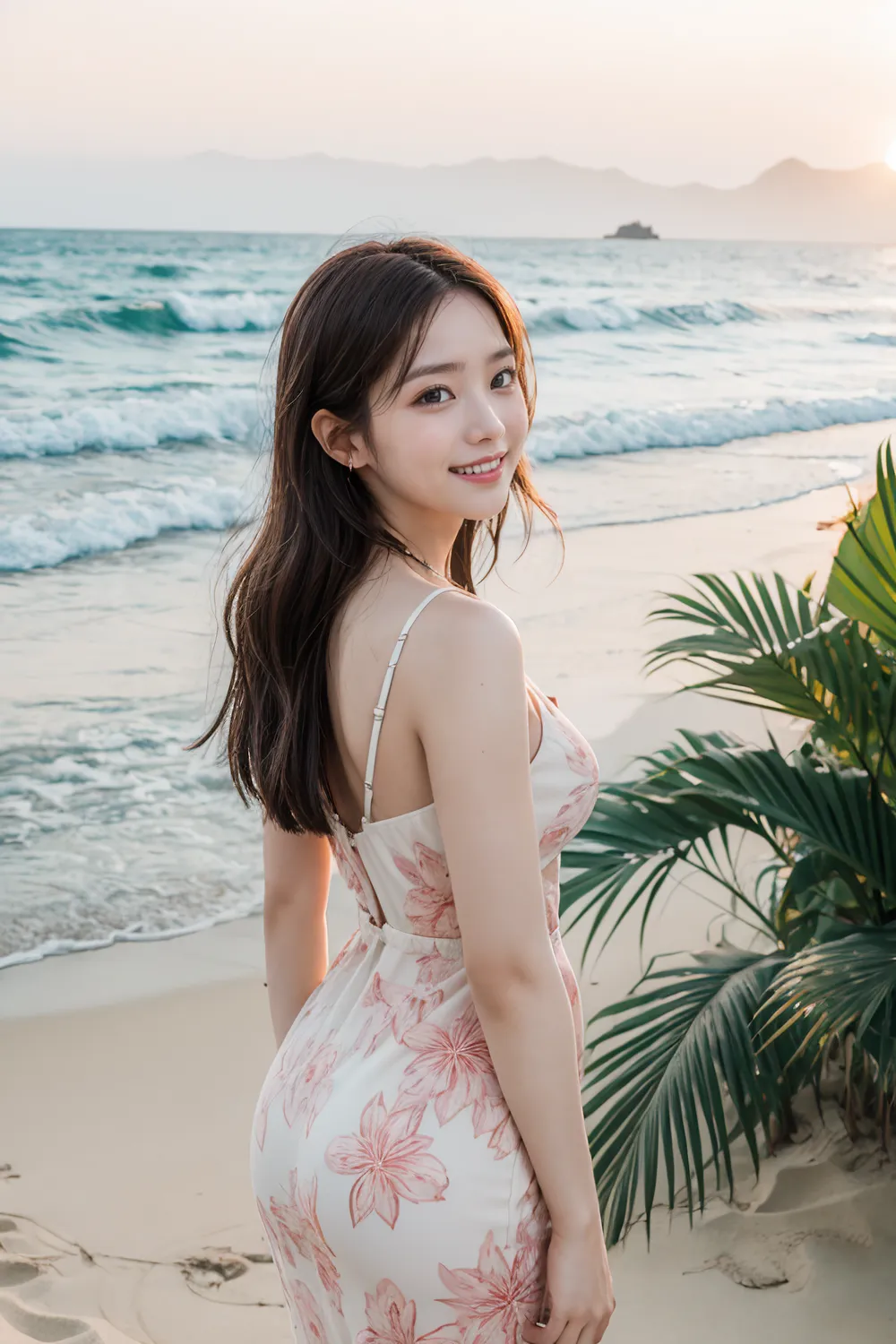 Stable diffusion AI Picture-Hawaiian dress