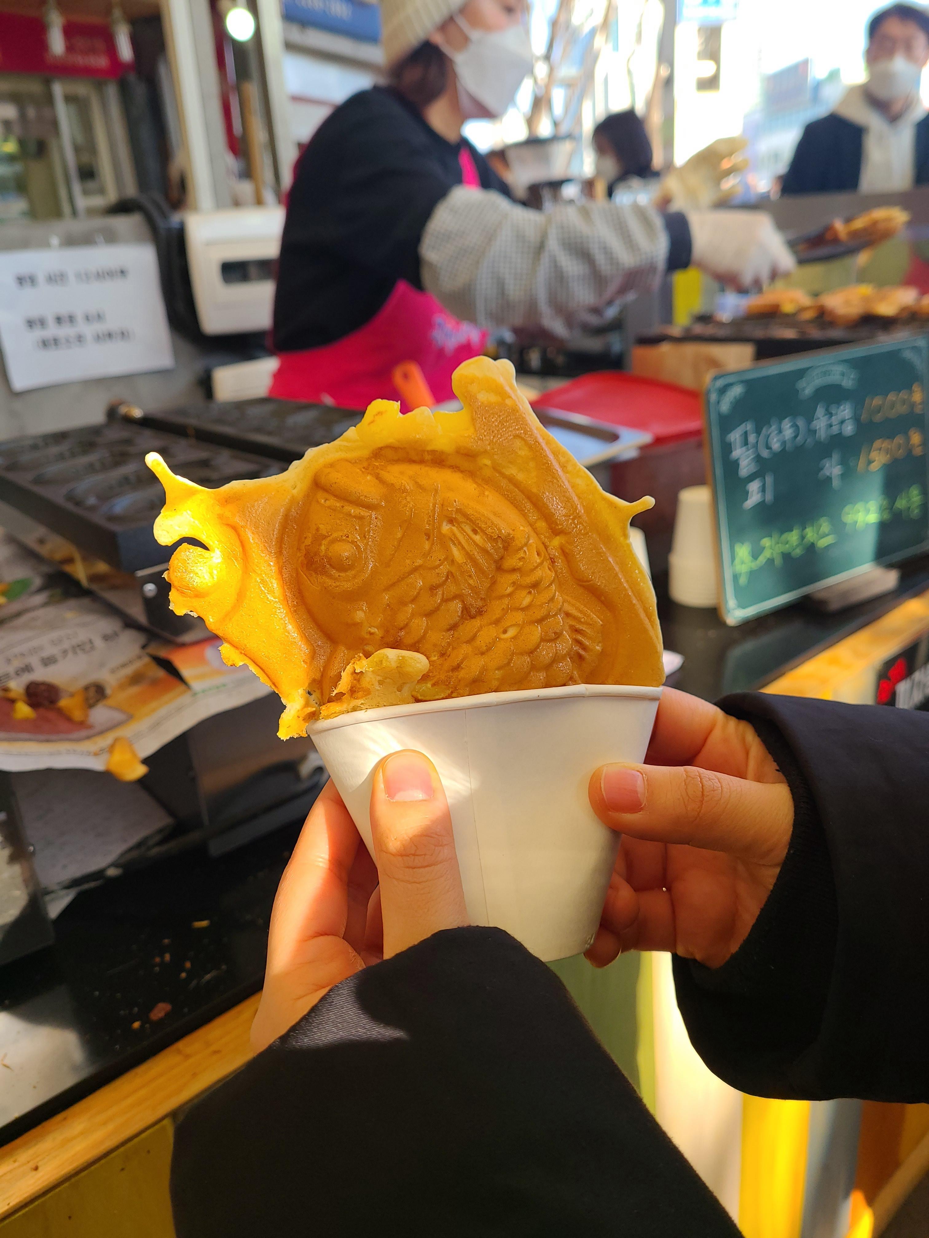  [서울 광장시장 맛집] 줄서는데는 다 이유가 있다! - 총각네 붕어빵