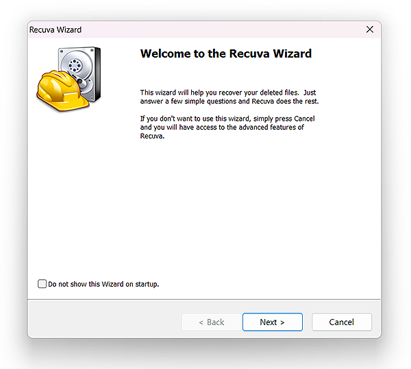 Recuva-Wizard-첫-화면