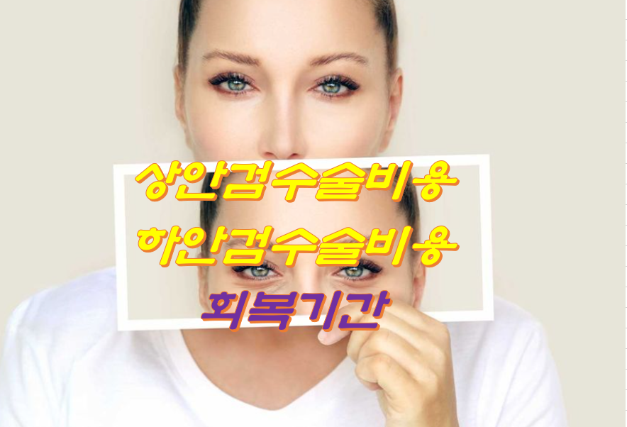 하안검 수술비용과 회복기간 8