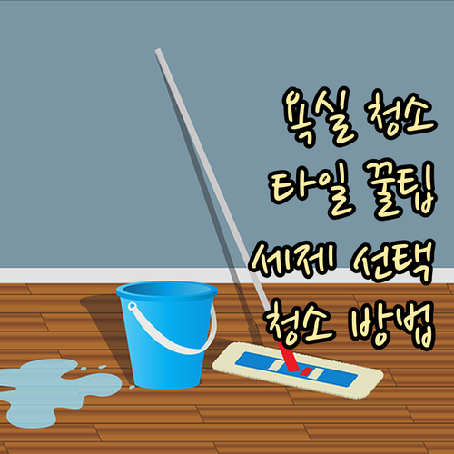 욕실 타일 청소 전문가 꿀팁 세제 선