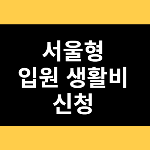 서울형 입원 생활비 신청 썸네일