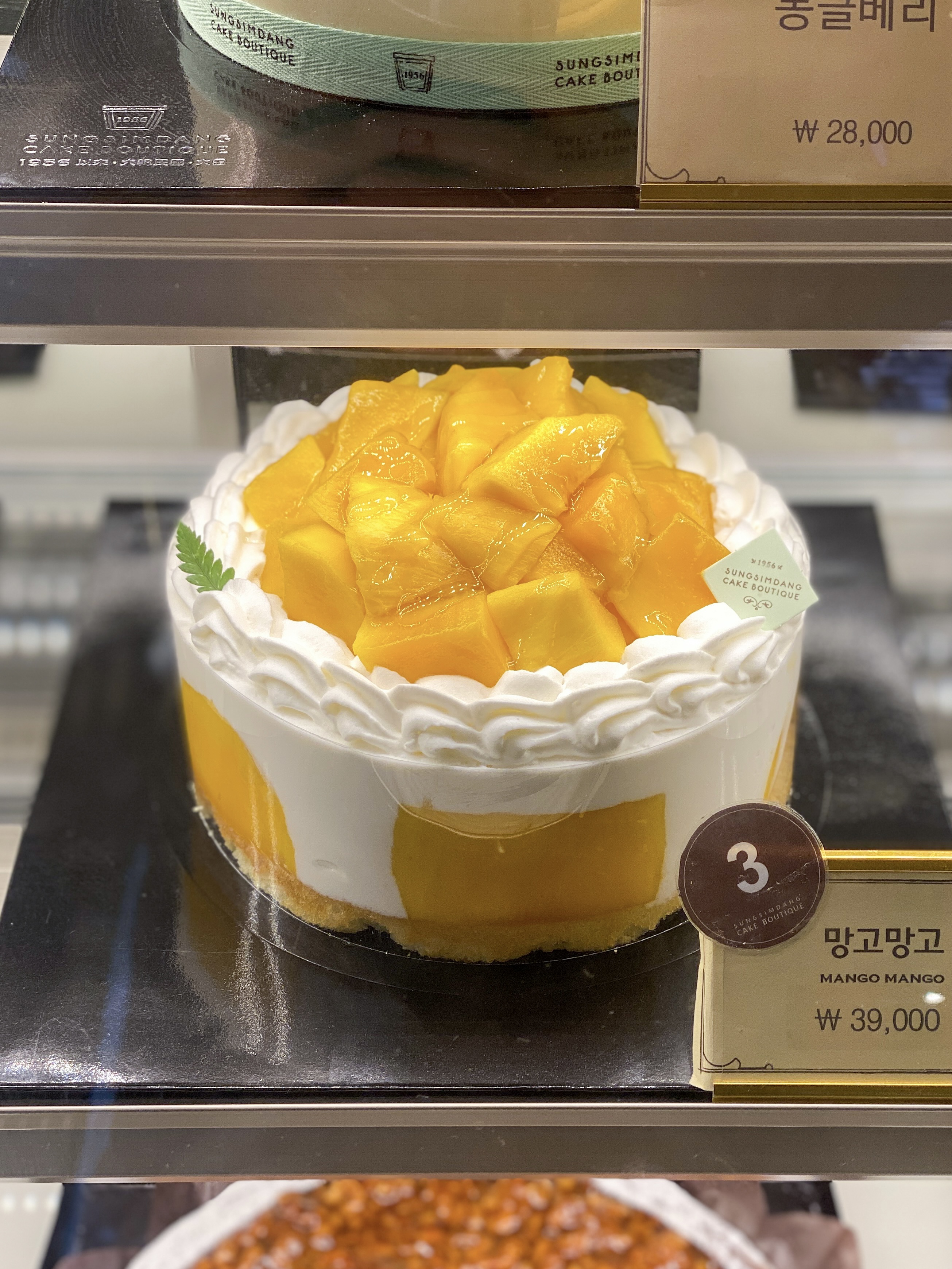  성심당 망고 케이크 후기 (망고케익 / 망고타르트 / 성심당 케익부띠끄 본점)