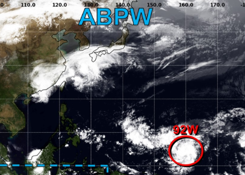 2023년-4월19일-JTWC-태풍-감시현황-92W-열대요란-현재위치