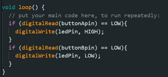 [C++ Examples/Arduino] Digital Inputs and If Statements 예제코드 및 설명