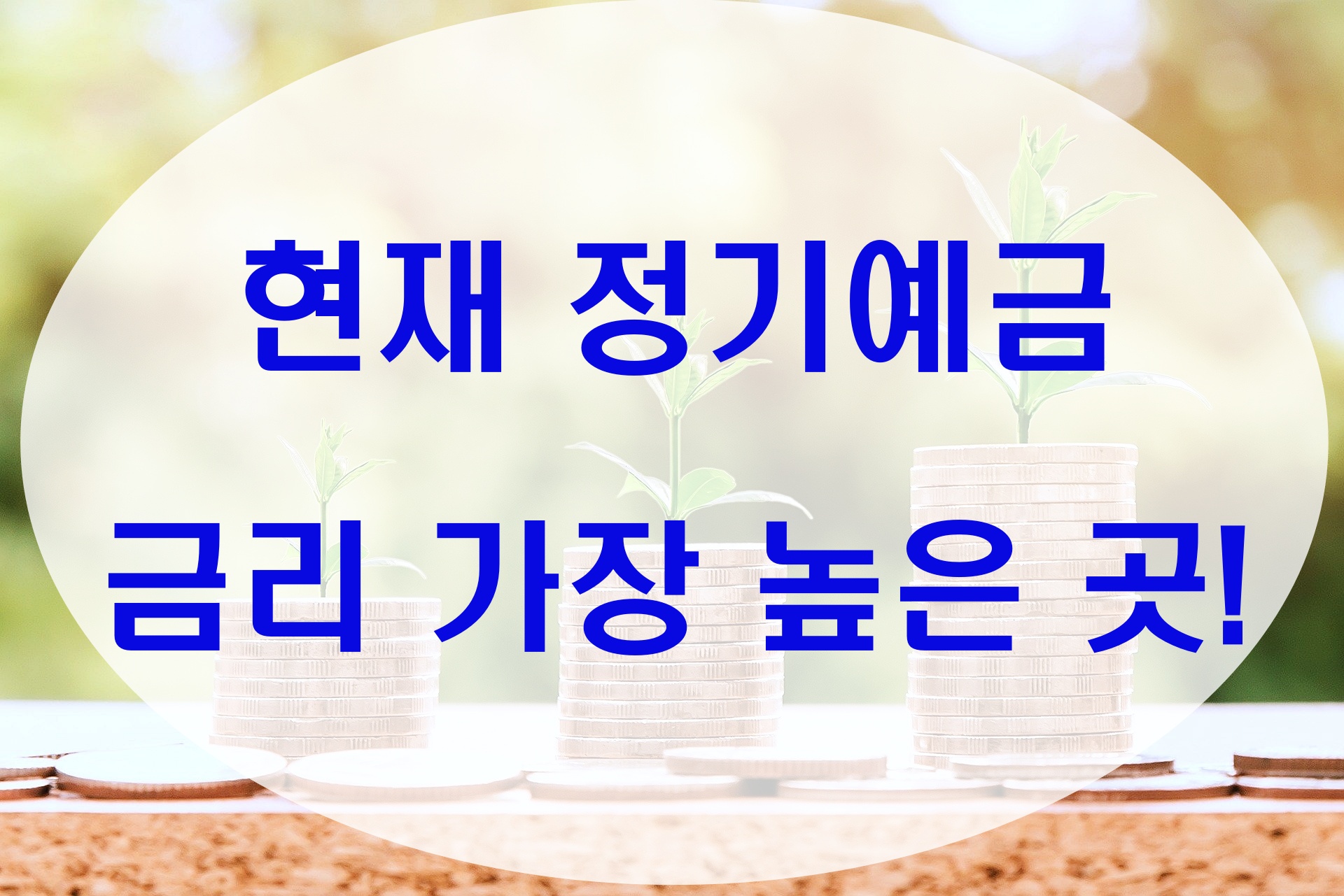  정기예금 금리비교 가장 높은 곳!