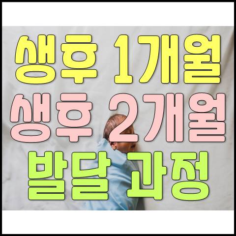  생후 0개월~2개월 아기 성장 발달 과정 및 한달, 두달 신생아 특징