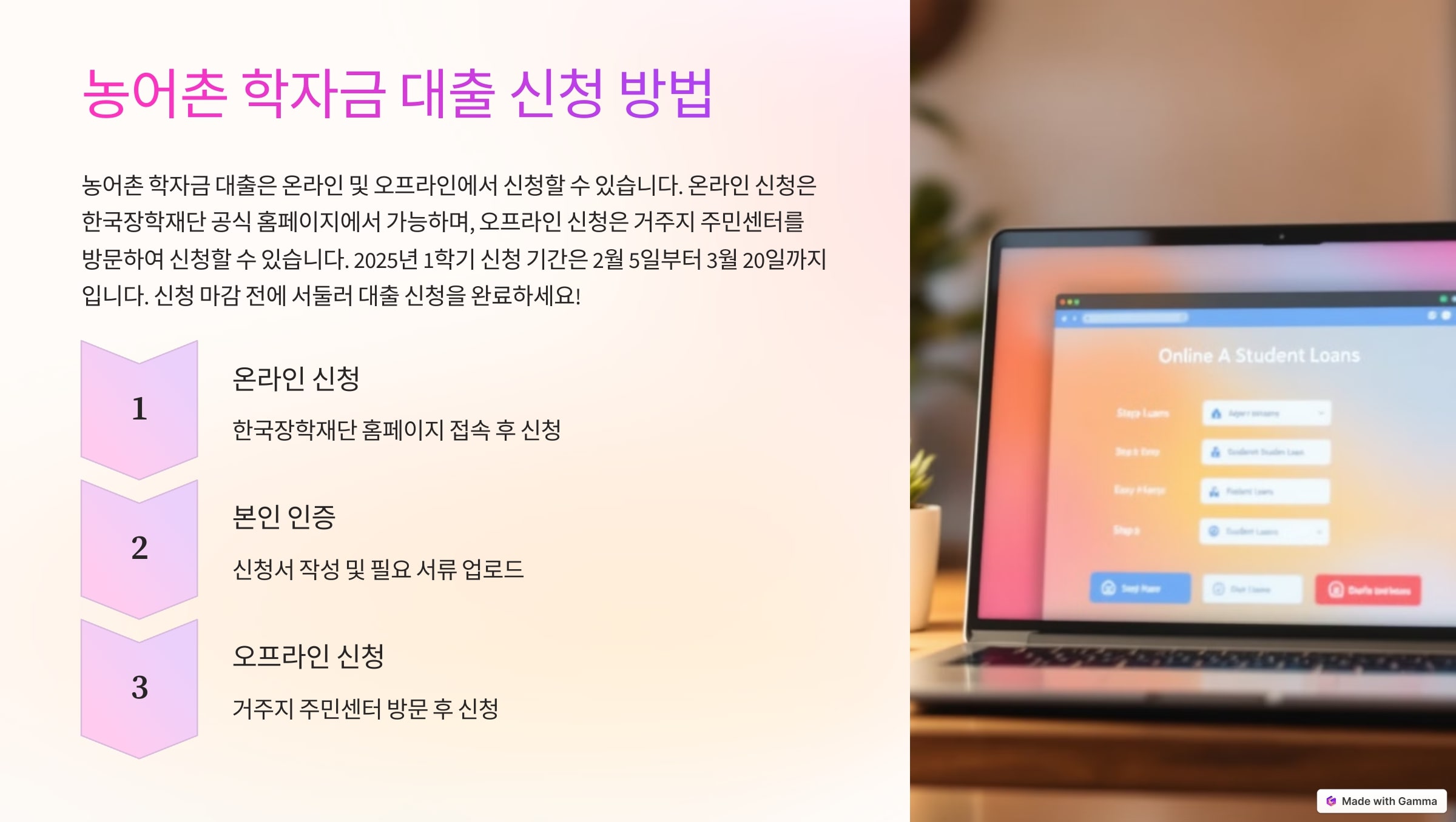 5. 농어촌 학자금 대출 신청 방법 ❘ 온라인 &amp; 오프라인