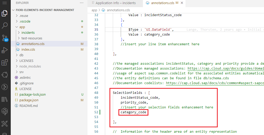 [ SAPUI5 ] / OData with BAS / Additional Annotation