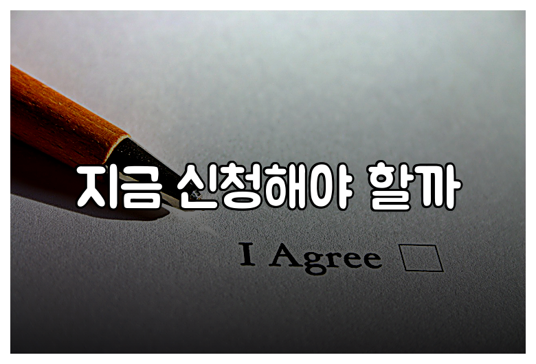 지금 신청해야 할까