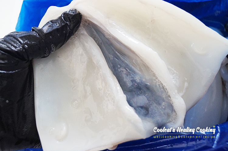 갑오징어숙회, 갑오징어손질법과 3