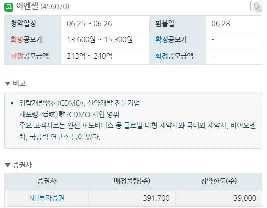 6월 공모주 청약 일정 총정리