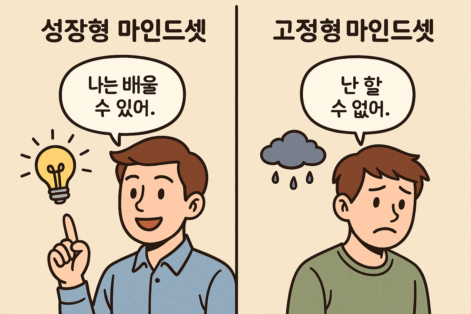 성공하는 사람들과 실패하는 사람들의 마인드셋 차이