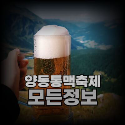 양동통맥축제 모든정보 글자로 된 썸네일