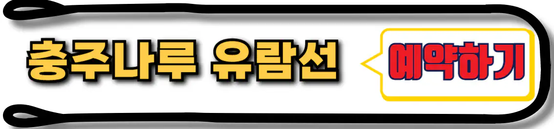 충주호 유람선 충주나루 선착장 예약