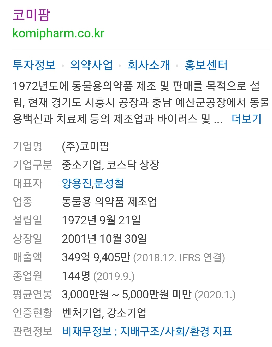  코미팜, 코로나19 백신 성공하나? 시기, 가격