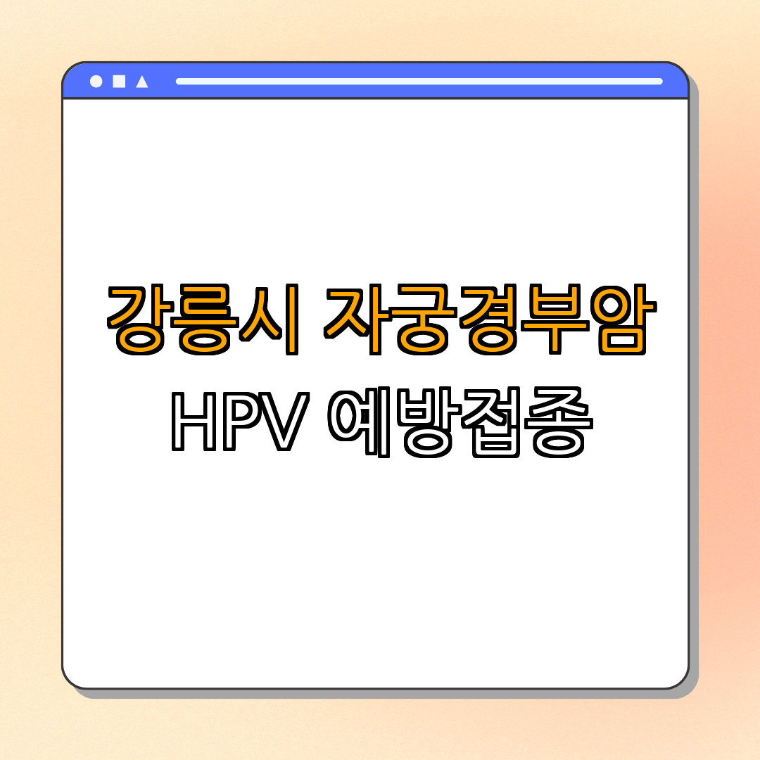 강원특별자치도 강릉시 자궁경부암(HPV) 예방접종 ｜ 무료접종 ｜ 건강상담 ｜ 안전정보 ｜ 지정의료기관 안내 ｜ 총정리