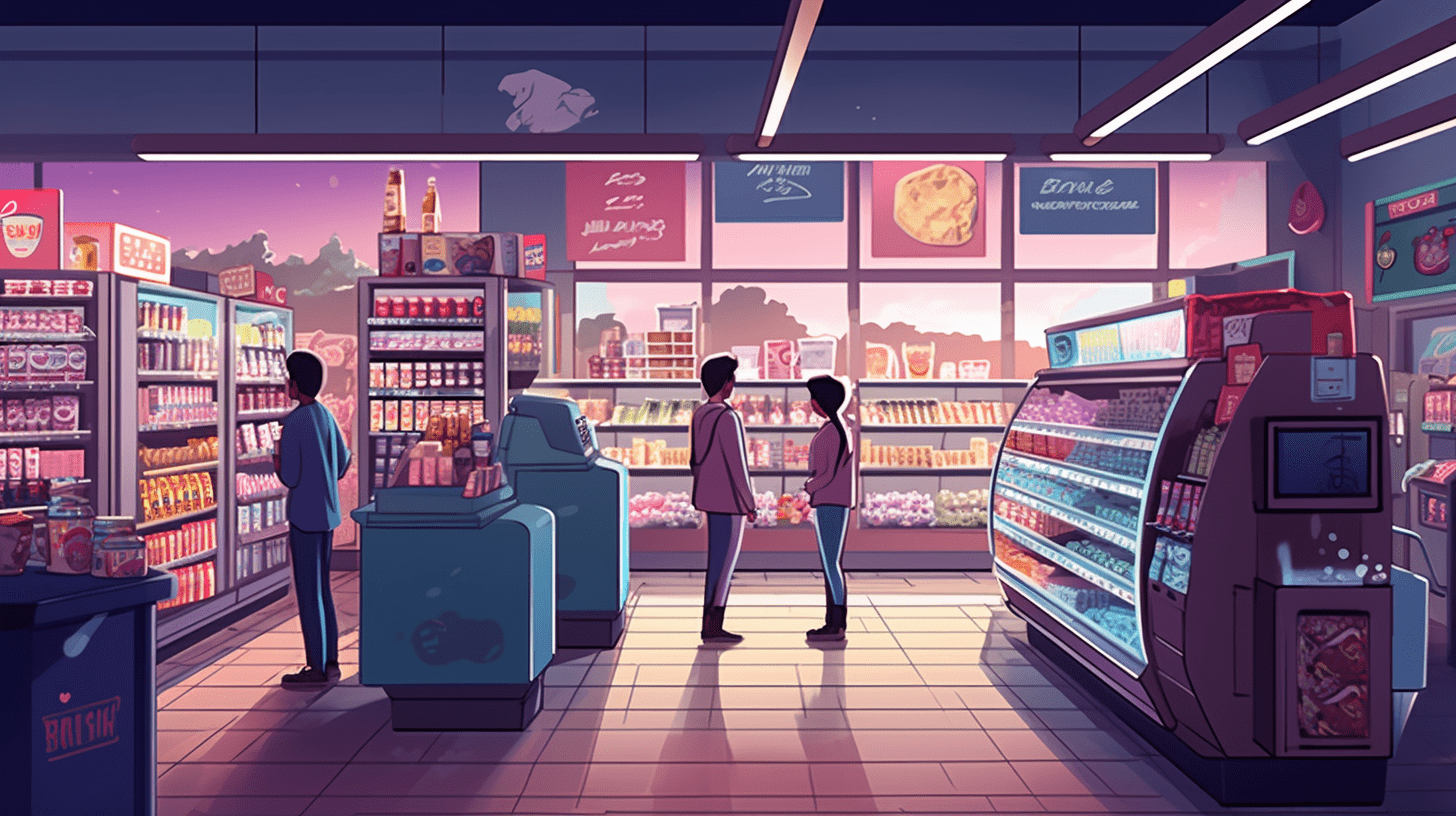 What a convenience store looks like.