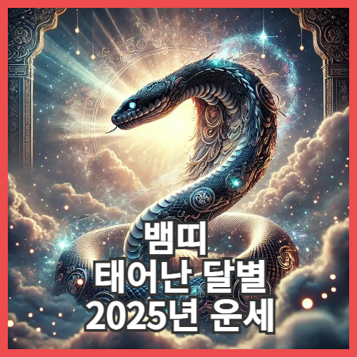 뱀띠 태어난달별 2025년 운세