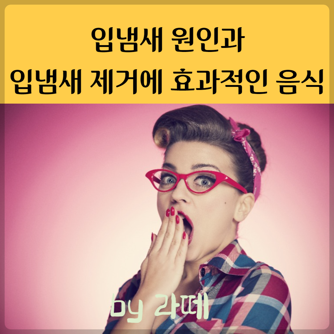 입냄새가 나는 이유와 입 냄새를 없애는 데 도움이 되는 음식