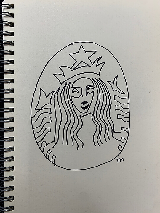 Starbuck-logo-very-realistic-hand-drawing