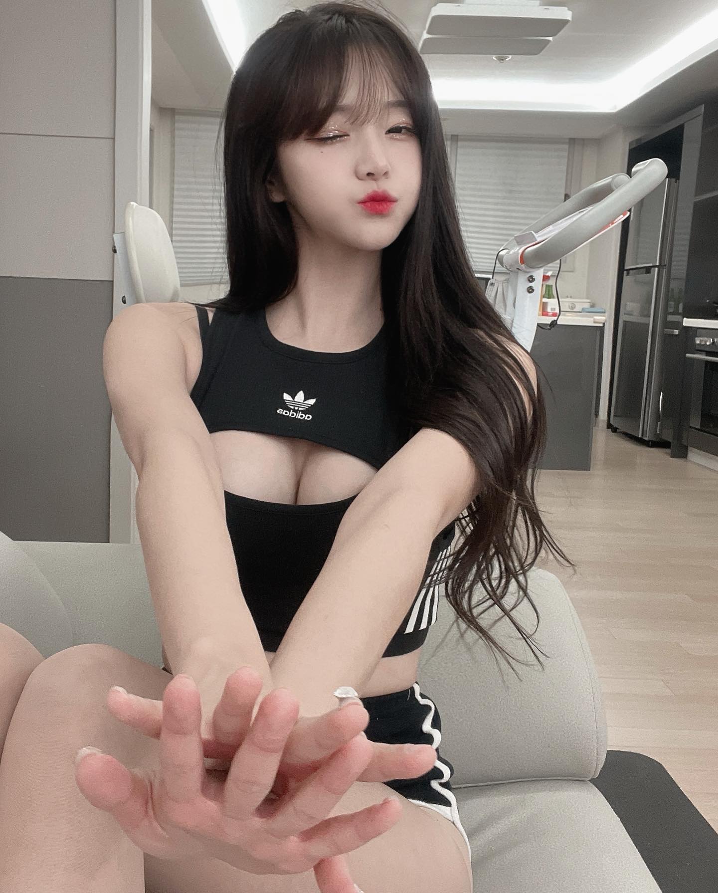  아프리카BJ 박민정 아디다스 파인옷 인스타그램 사진 움짤