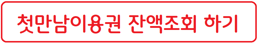 첫만남이용권-잔액조회