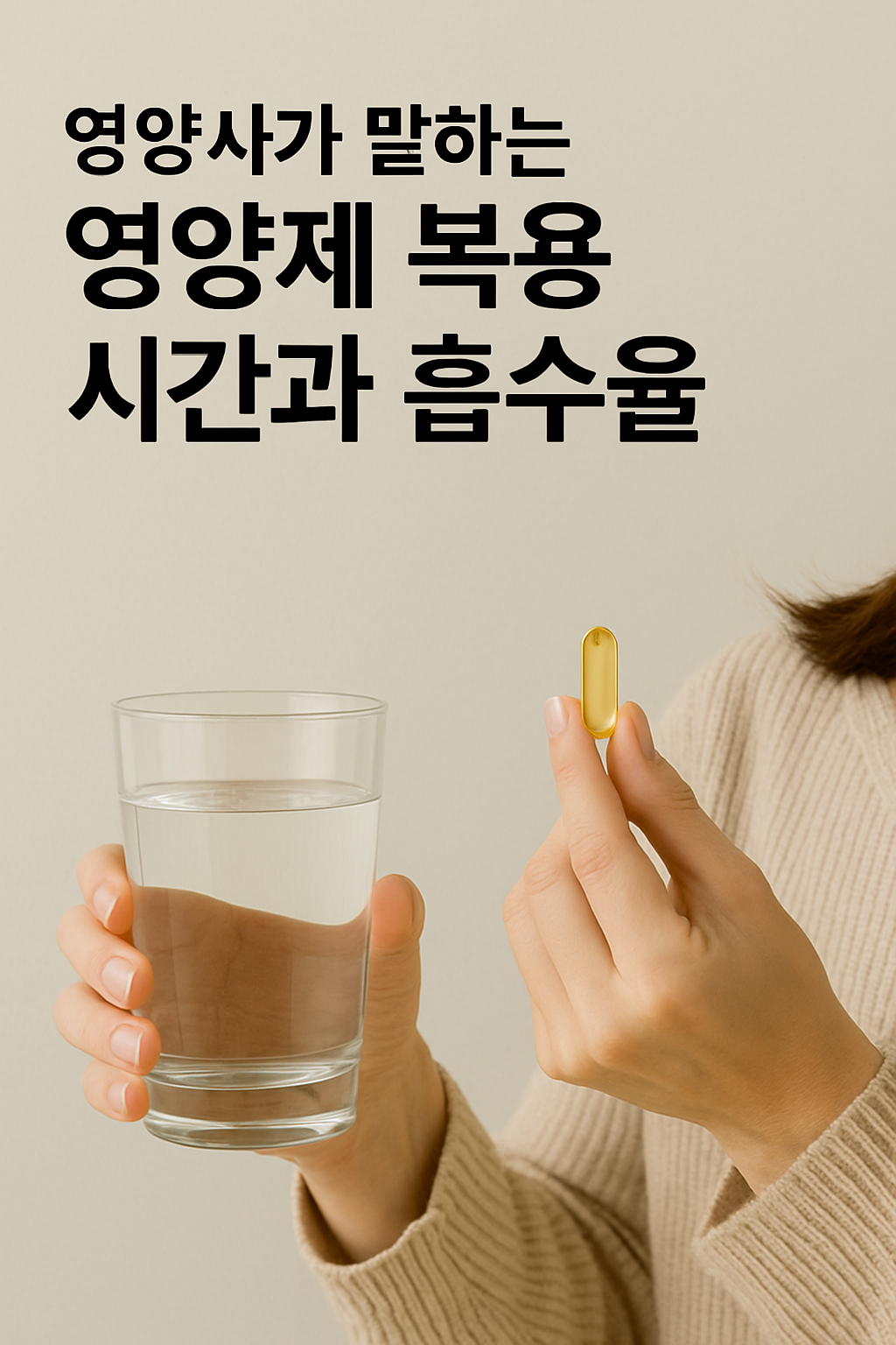 영양사가 말하는 영양제 복용 시간과 흡수율의 모든 것 관련 사진