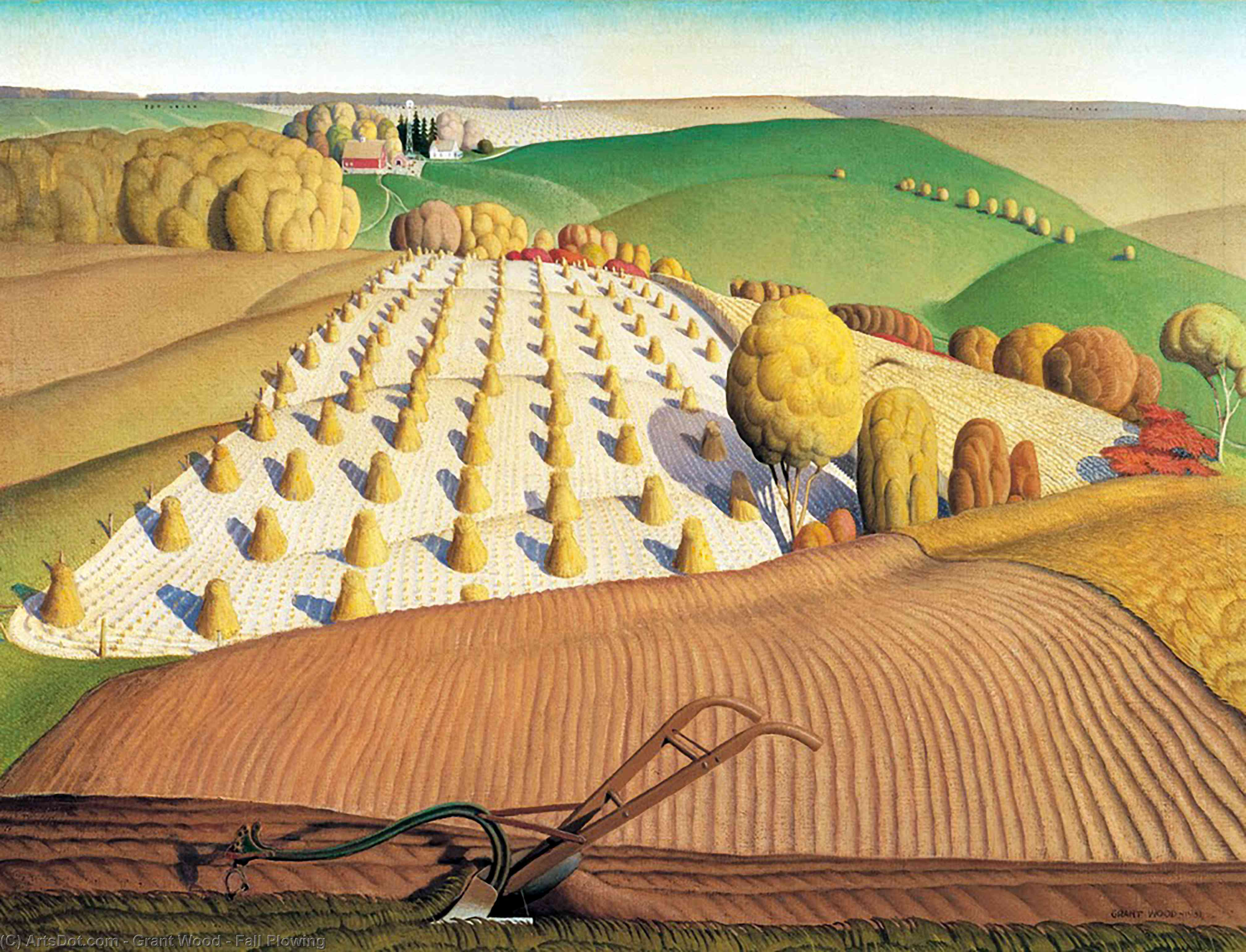 그랜트 우드(Grant Wood), 미국, 화가, 1892-1942