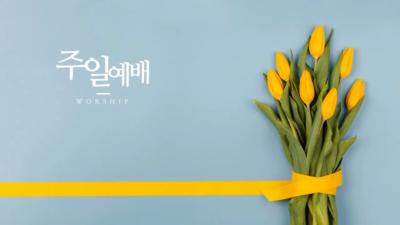봄 주일예배 ppt 배경화면 꽃 이미지_1