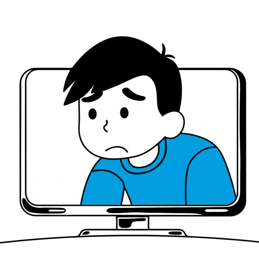 화면 속 남자 사진