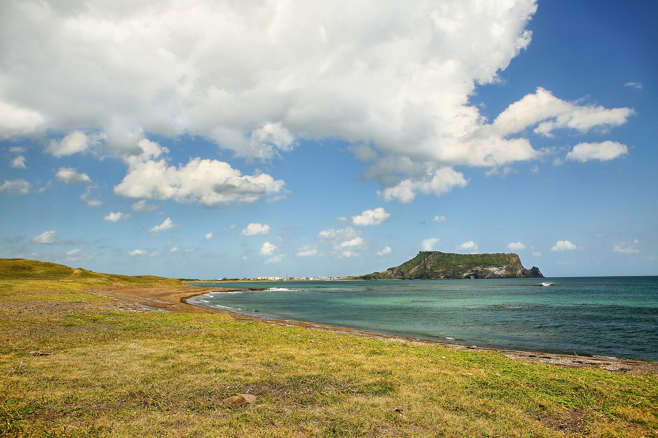 제주도 성산일출봉 풍경 상단 사진