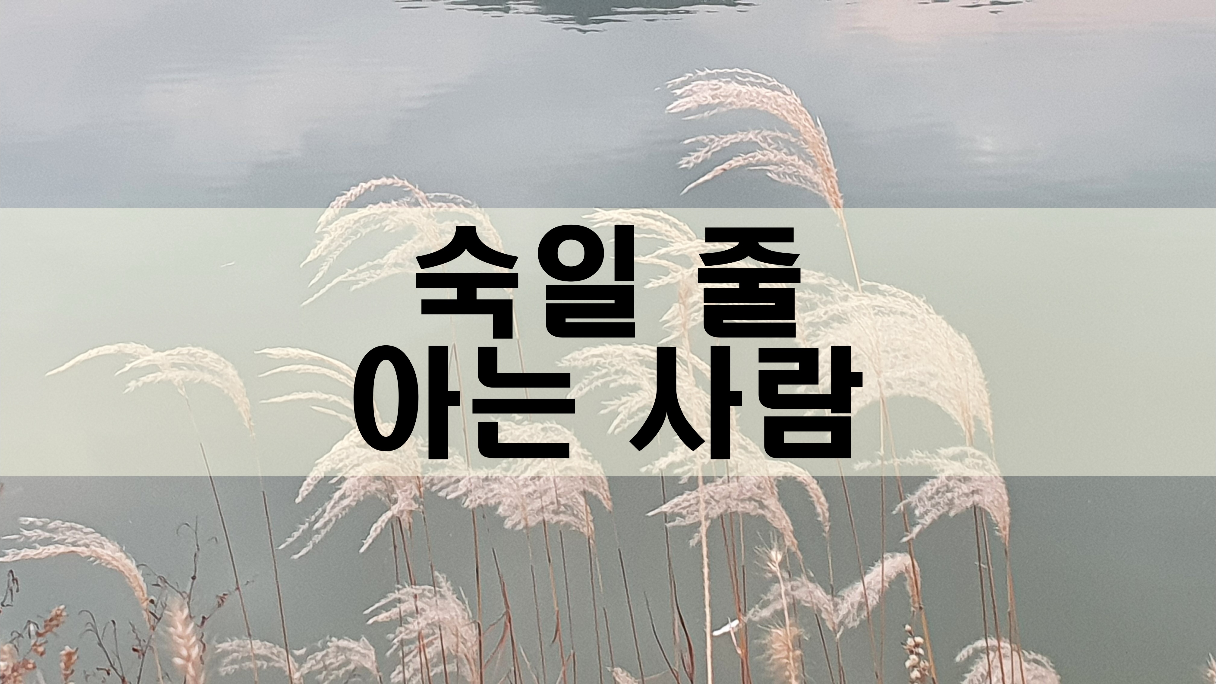  숙일 줄 아는 사람 [성장 명언]